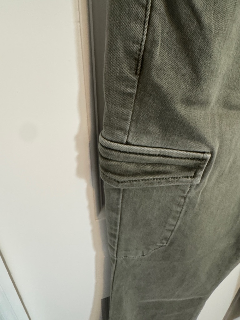 PAIGE Olive Green Ankle Cargo Jeans - Picture 4 of 6